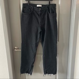 Black Abercrombie jeans ultra high rise ankle straight